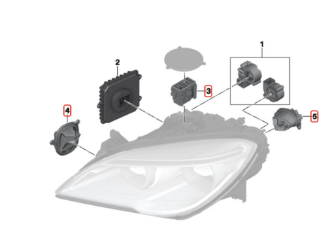 NOWY ZESTAW MODUŁ LED , KIERUNKOWSKAZ DO REFLEKTORÓW BMW 6 F06 GRAND COUPE LCI F12 LCI F13 LCI MS 63117394902 + 63117394904 - 2